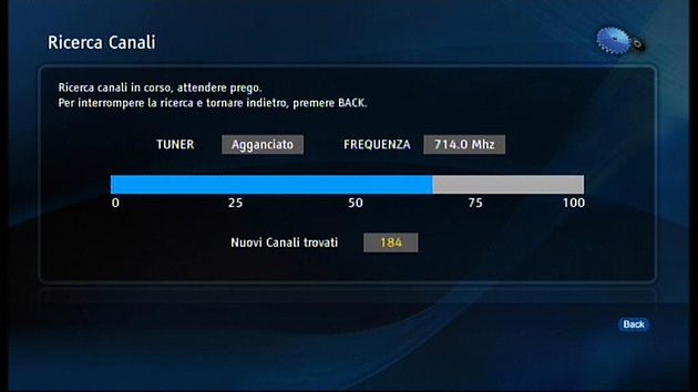 non vedo i canali tv switch off