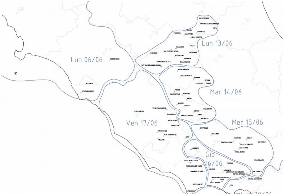 mappa refarming lazio digitale terrestre